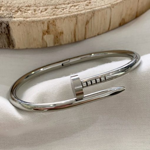 Pulsera Clavo Plateada
