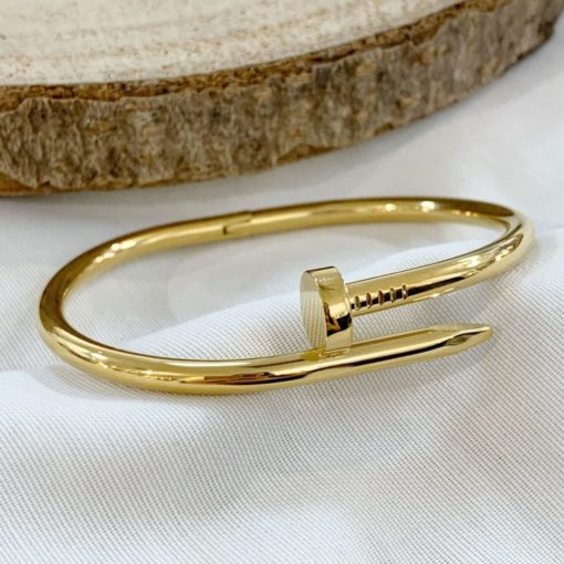 Pulsera Clavo Dorada - Imagen 2