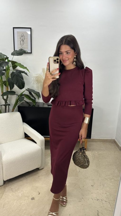 Conjunto Vittoria Burdeos