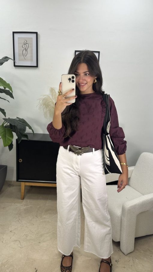 Camisa Lucía Burdeo