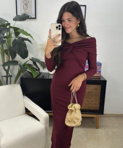 Vestido Ambra Burdeos