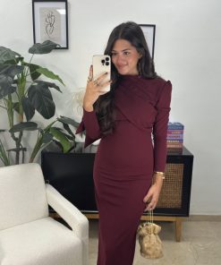 Vestido Elena Burdeos