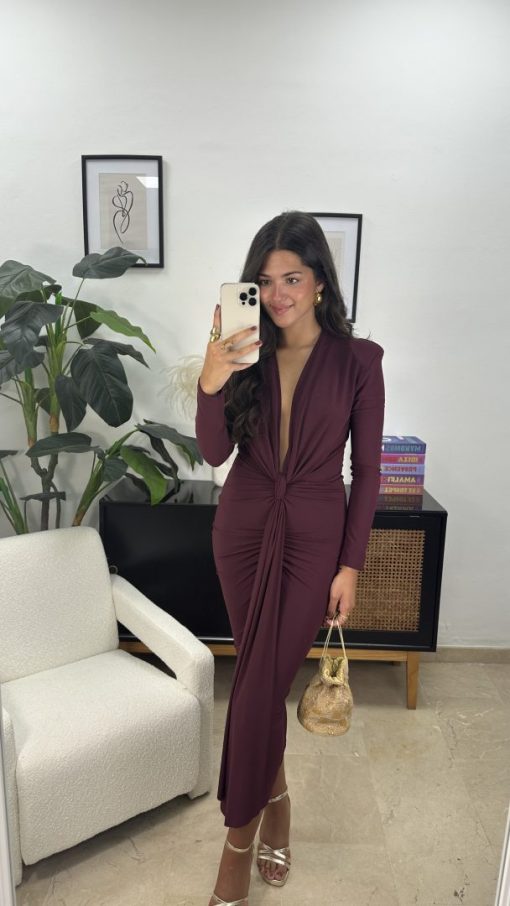 Vestido Alessia Burdeos