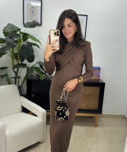 Vestido Gabriella Marrón