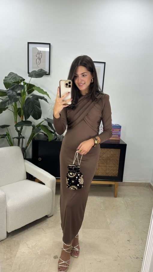 Vestido Gabriella Marrón