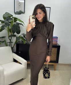 Vestido Beatrice Marrón