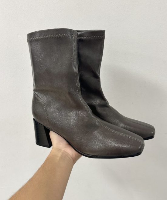 Botas Tacón Gris