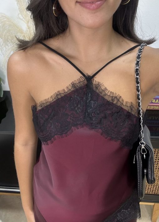 Camisa Vera Burdeos - Imagen 2