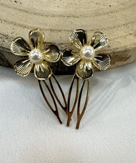 Conjunto Peinecillo Flor