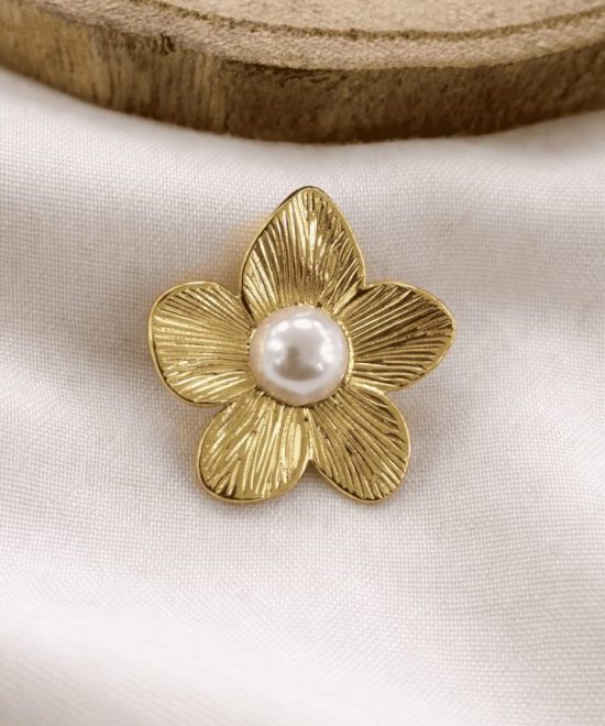 Broche Flor Perla