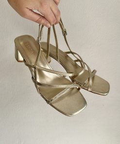 Sandalia Tacón Bajo