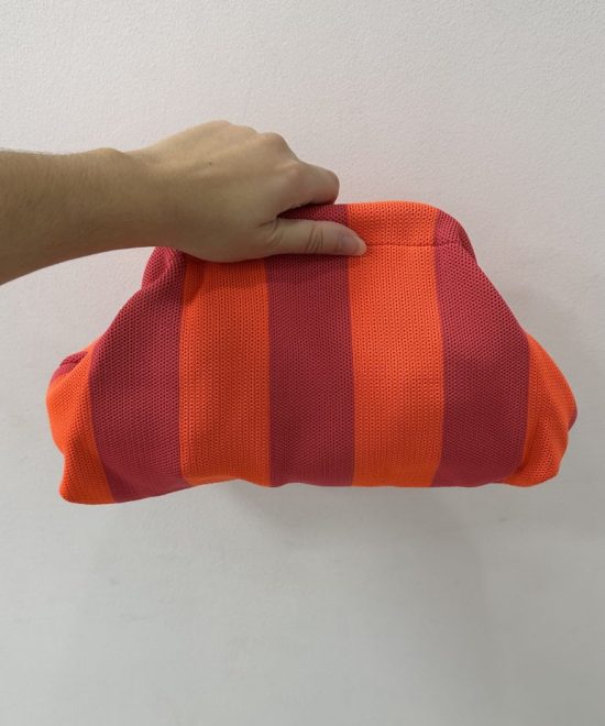 Bolso Rayas Naranja