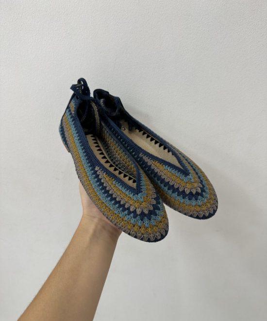 Bailarina Crochet Azul