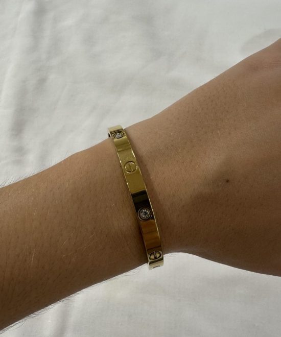 Pulsera Ancha Dorada