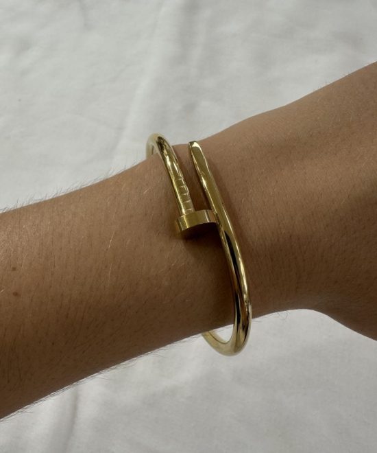 Pulsera Clavo Dorada